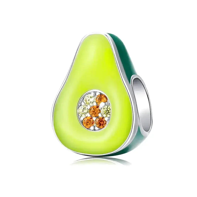 Avocado Charm Compatible with Pandora Bracelets Gift Idea 925 Sterling Silver Limited Stocks