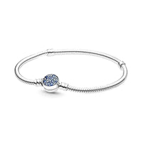 blue crystal charm bracelet