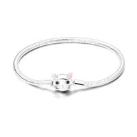 cat head charm bracelet