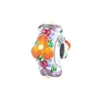 flower murano charm