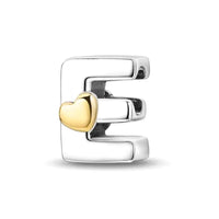 Gold Letter E Charm