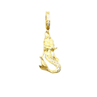 Gold mermaid charm.
