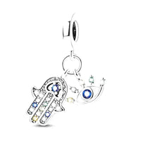 hamsa evil eye charm