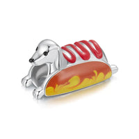 Dachshund hot dog charm.