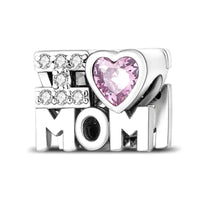 i love mom charm