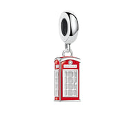 Red telephone booth charm.