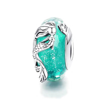 mermaid murano glass bead
