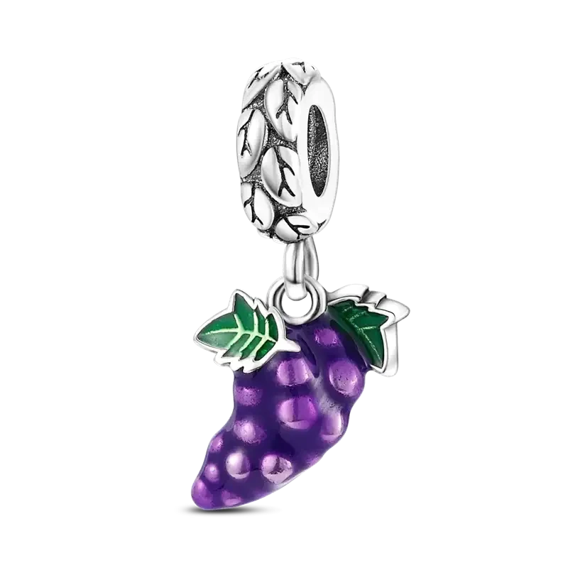 Grape Charm Fits Pandora Bracelets