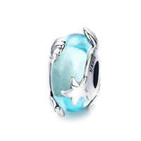 ocean murano glass bead