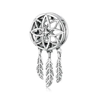 Rose window dream catcher charm