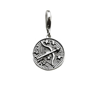 Silver Sagittarius pendant.