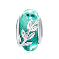 seaweed murano glass bead