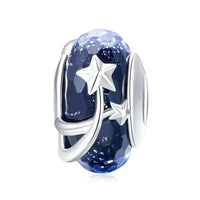 shooting stars murano glass bead
