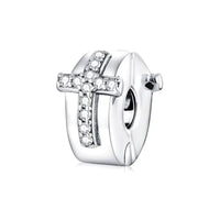 silver cross charm