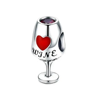 wine glass charm