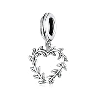heart wreath charm
