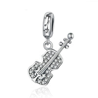 sterling silver violin charm