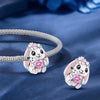Pink Bunny Charm