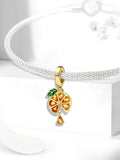 Gold Orange Charm