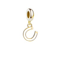 Gold Horseshoe Charm