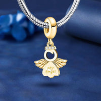 Gold 'My Angel' Charm
