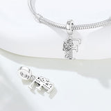 Butterfly Letter F Charm