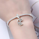 Butterfly Letter T Charm