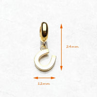 Gold Horseshoe Charm