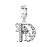 Butterfly Letter D Charm