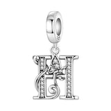 Butterfly Letter H Charm