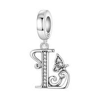 Butterfly Letter L Charm