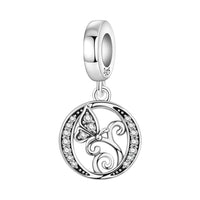 Butterfly Letter O Charm