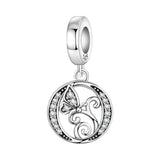 Butterfly Letter O Charm