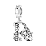 Butterfly Letter R Charm