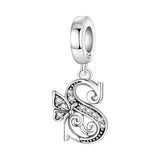 Butterfly Letter S Charm