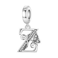 Butterfly Letter Z Charm