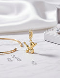Gold Balloon Dog Charm