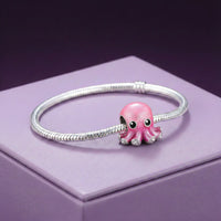 Pink Octopus Charm