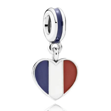 France Heart Charm
