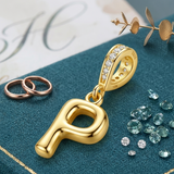 Gold Letter P Charm