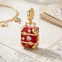 Gold Luggage Charm
