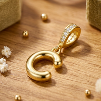 Gold Letter C Charm
