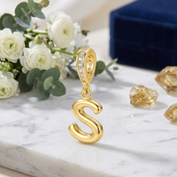 Gold Letter S Charm