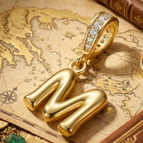 Gold Letter M Charm