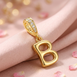 Gold Letter B Charm