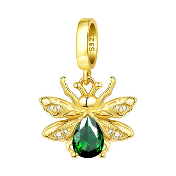 Gold Beetle Charm