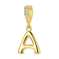 Gold Letter A Charm