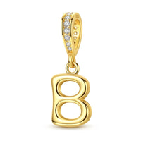 Gold Letter B Charm