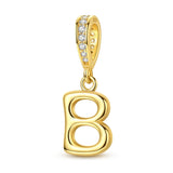 Gold Letter B Charm