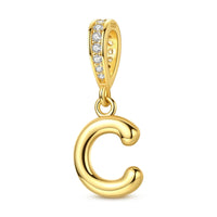 Gold Letter C Charm